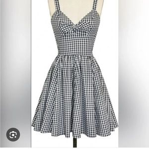 Trashy Diva Black Gingham Hottie Dress Size 6